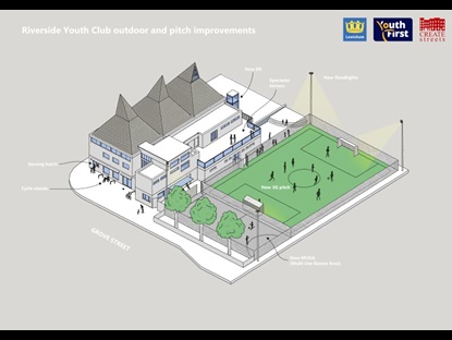 Artists impression of the revitalised Riverside Youth Club