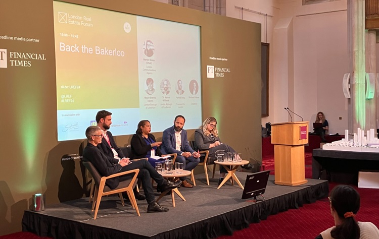 L to R - Richard Palmer, Patrick Doig, Mayor of Lewisham Brenda Dacres, Cllr Kieron Williams, Harriet Shone speaking on panel.