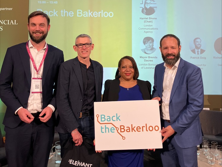 L to R - Patrick Doig, Richard Palma. Mayor of Lewisham Brenda Dacres, Cllr Kieron Williams