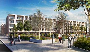 Artists impression of the Amersham Vale development.