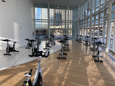 Photo of multiple exercise bikes in Glass Mill Leisure Centre