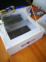 Home made solar oven