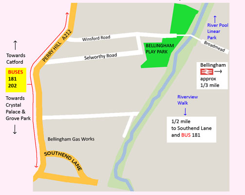Map of Bellingham Play Park