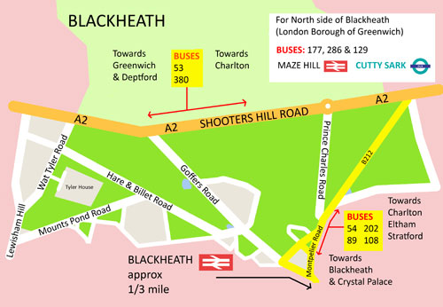 Map of Blackheath
