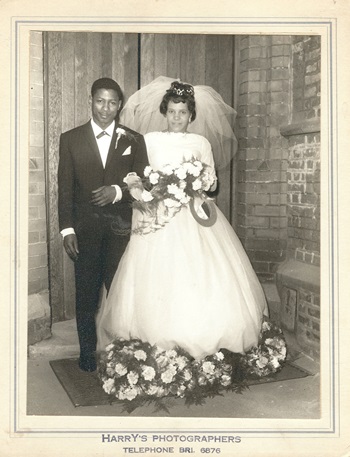 Wedding photo of Deputy Mayor of Lewisham, Brenda Dacres