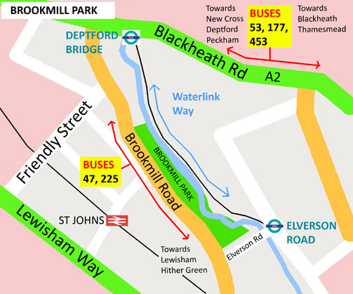 Map of Brookmill Park