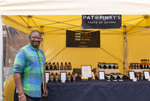 Pat and Pinky's stall in Catford Food Market