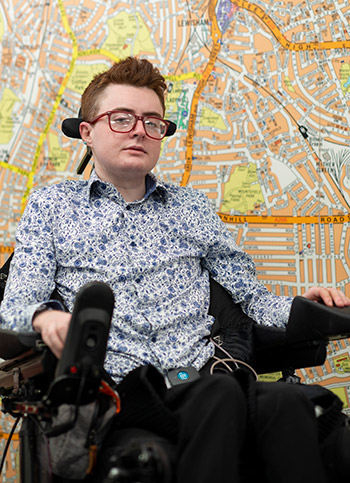 Jamie Hale, Chair of the Lewisham Disabled People's Commission