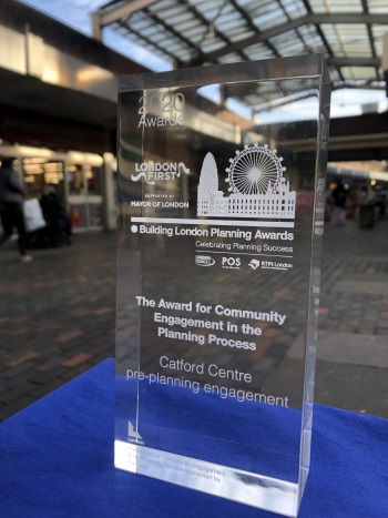 Catford Team award from Building London Planning Awards 2020