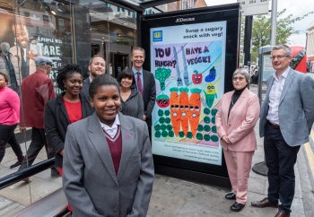 Picture of Veg Power advert designed by Lewisham pupil