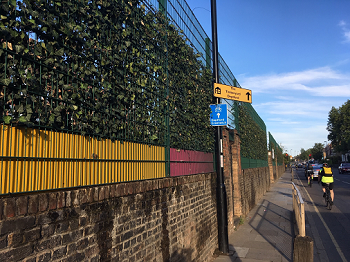 Photo of green screen at Deptford Park Primary