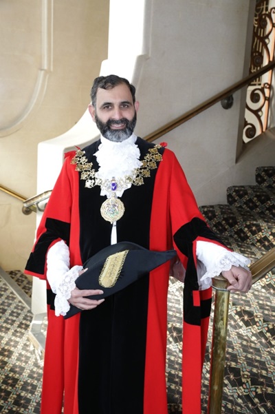 speaker of lewisham in red robes