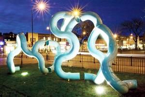 image of a waterline public art in catford