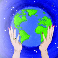 Hands holding a globe, illustrating the concept of the introduction for the religious education syllabus
